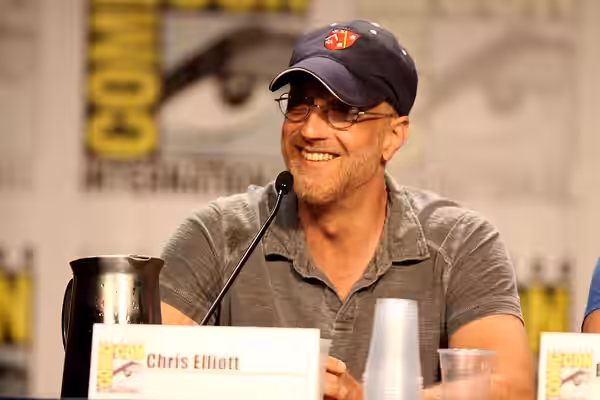 Chris Elliott at the 2011 San Diego Comic-Con International in San Diego, California. Please attribute to Gage Skidmore if used elsewhere.