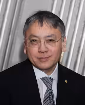 Kazuo Ishiguro in the Stockholm Stock Exchange during the Swedish Academy's press conference on December 6, 2017.