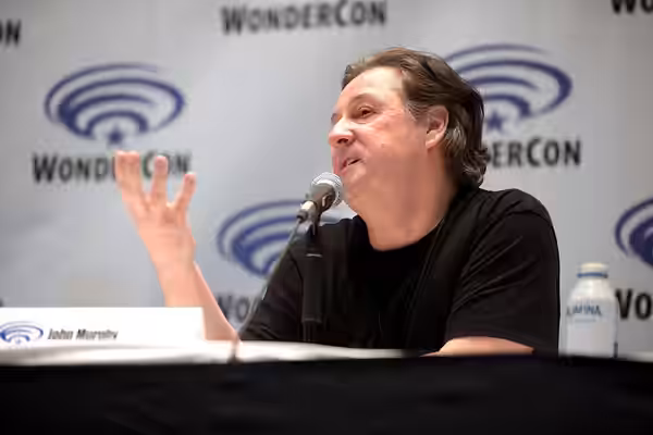 John Murphy speaking at the 2022 WonderCon at the Anaheim Convention Center in Anaheim, California. Please attribute to Gage Skidmore if used elsewhere.