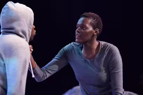 Sheila Atim, with Damson Idris, in Ghost Town, 2014