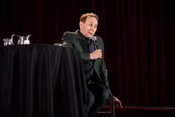 Paul Reubens speaking with attendees at the 2019 Phoenix Fan Fusion at the Phoenix Convention Center in Phoenix, Arizona. Please attribute to Gage Skidmore if u