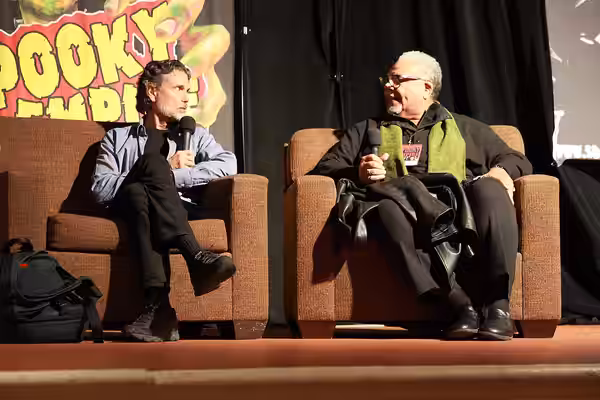 Chris Sarandon and Ken Page at Spooky Empire's Ultimate Horror Weekend 2014 held in Orlando, Florida