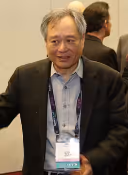 Caption: Doug Trumbull, Ang Lee, and Julia Trumbull at the 2016 NAB Show's The Future of Cinema Conference, produced in partnership with SMPTE Photo Credit: Rob