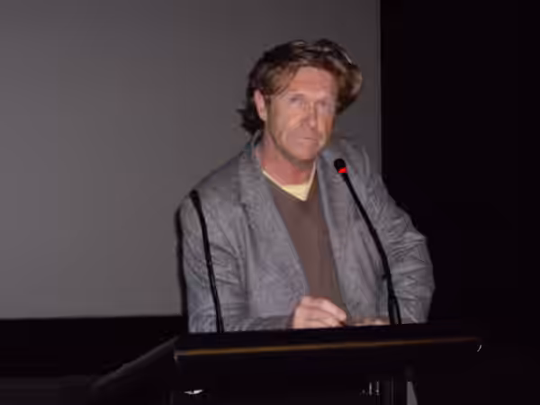 Oscar and BAFTA award-winning cinematographer Anthony Dod Mantle at a Q and A session for the Palace Cinema screening of 'Slumdog Millionaire' in Adelaide. Phot (2008)