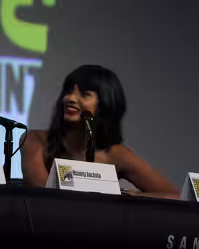 Cast and crew of NBC's 'The Good Place' discuss the show in the Indigo Ballroom at the San Diego Hilton Bayfront Hotel during San Diego Comic Con on July 21, 20 (2018)
