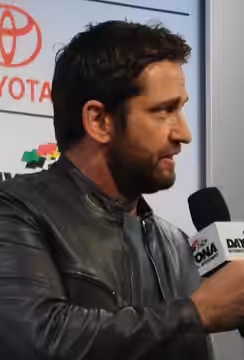 Gerard Butler at Daytona International Speedway in 2016