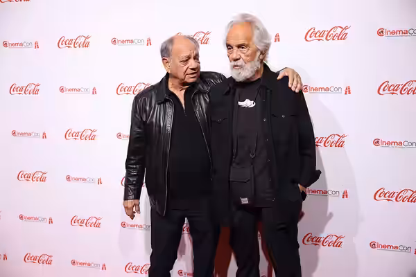 Cheech Marin and Tommy Chong on the red carpet at the Big Screen Achievement Awards at the 2025 CinemaCon at The Colosseum Theater at Caesars Palace in Las Vega