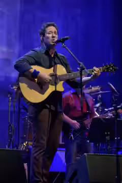 LOS ANGELES, CALIFORNIA - JULY 03: Actor/musician Rob Morrow performs onstage during the California Saga 2 Benefit Concert at Ace Hotel on July 03, 2019 in Los 