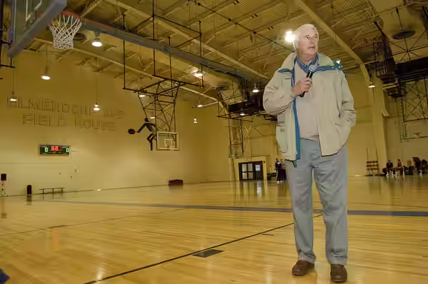 ELMENDORF AIR FORCE BASE, Alaska -- Bobby Knight, head coach for the Texas Tech University basketball team, gave a motivational talk to Airmen and Soldiers at t