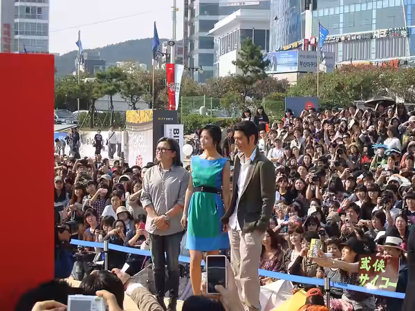 Takeshi Kaneshiro and Tang Wei at BIFF Square in South Korea. (2011)