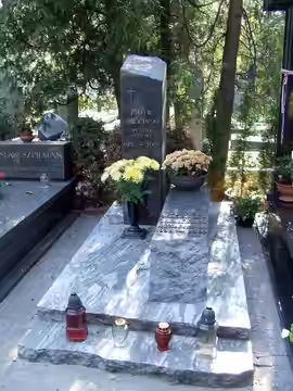 Grób Piotra Sobocińskiego na Powązkach (2006)