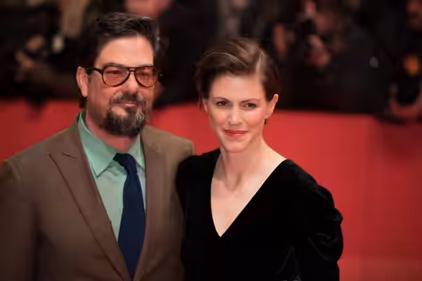 Roman Coppola and Jennifer Furches at the opening ceremenony of the Berlinale 2018