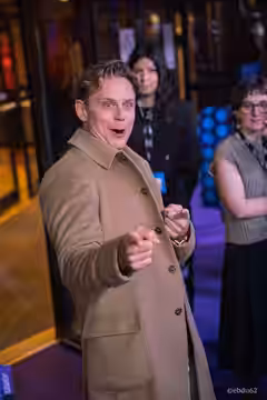 Billy Magnussen at Serie mania 2026 for The Audacity