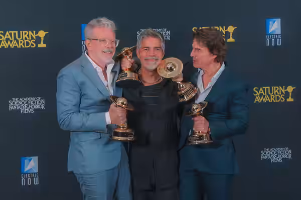 Christopher McQuarrie, Esai Morales, &amp; Tom Cruise at the 53rd Saturn Awards (2026)