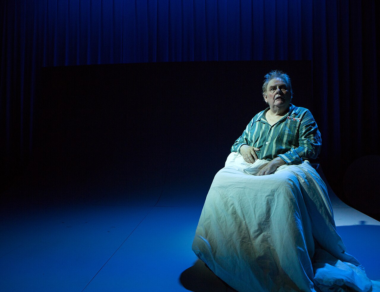 Ole Thestrup in the Copenhagen theater Folketeatret's production of the play "Min far" (Le Père) by Florian Zeller. (2016)