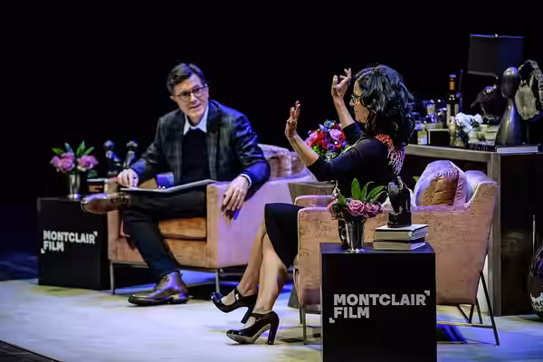 Stephen Colbert and Julia Louis-Dreyfus at the New Jersey Performing Arts Center. (2019)