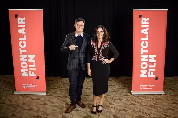 Stephen Colbert and Julia Louis-Dreyfus at the New Jersey Performing Arts Center. (2019)