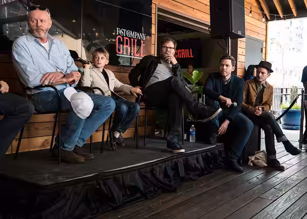David Morse, Rainn Wilson, Elijah Wood at Fast Company Grill SXSW 2015