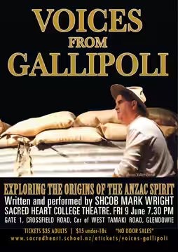 A poster for Voice From Gallipoli (2023)