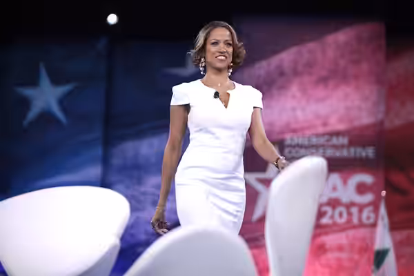 Stacey Dash speaking at the 2016 Conservative Political Action Conference (CPAC) in National Harbor, Maryland. Please attribute to Gage Skidmore if used elsewhe