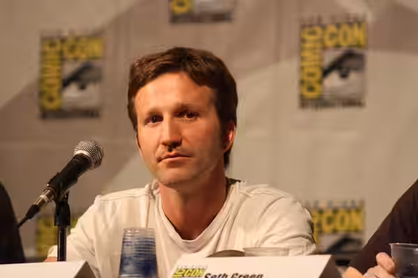 Breckin Meyer at the Robot Chicken panel. (2009)