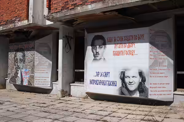Ortszentrum von Bosansko Grahovo, Bosnien. (2018)