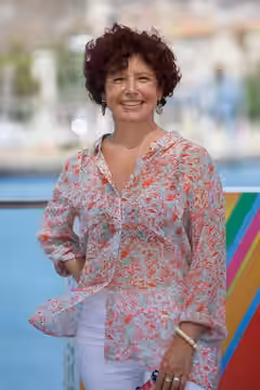 Icíar Bollaín en la sesión fotográfica en el Muelle Uno durante el Festival de Málaga 2020 presentando la película La Boda de Rosa