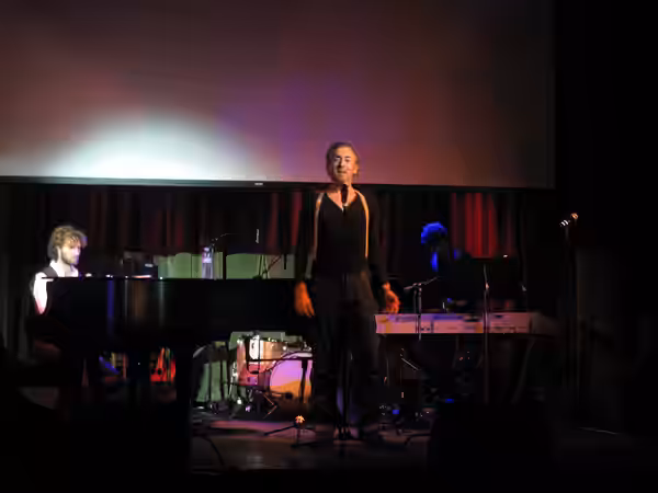 Alan Cumming performing at the benefit concert for the Ali Forney Center at the Hiro in New York.