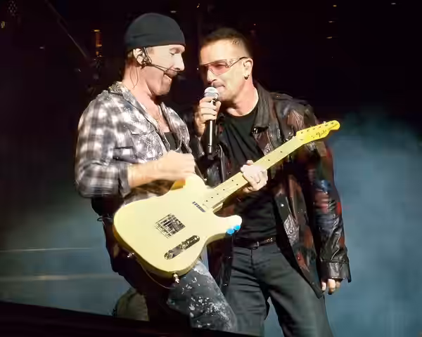 Bono and The Edge of U2 at Gillette Stadium, Foxboro, MA 9/21/2009 (2008)
