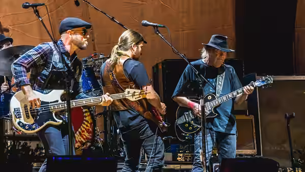 A performance by Neil Young on October 8, 2016 from the music festival Desert Trip, held at the Empire Polo Club