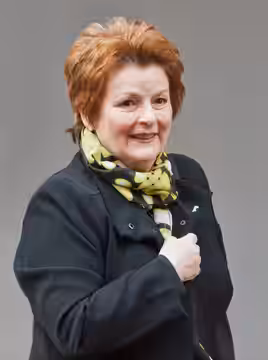 British actress Brenda Blethyn leaving the press conference for "Two Men in Town (La voie de l'ennemi)" (2014)