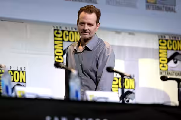 Michael Biehn speaking at the 2016 San Diego Comic Con International, for "Aliens: 30th Anniversary", at the San Diego Convention Center in San Diego, Californi