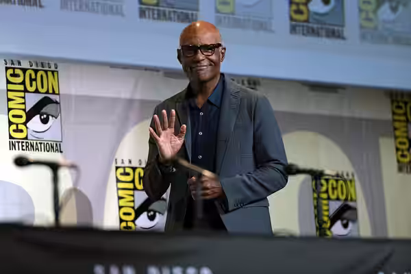 Michael Dorn speaking at the 2016 San Diego Comic Con International, for "Star Trek", at the San Diego Convention Center in San Diego, California. Please attrib