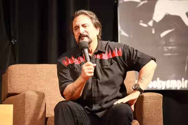 Tom Savini at Spooky Empire's Ultimate Horror Weekend 2014 held in Orlando, Florida.