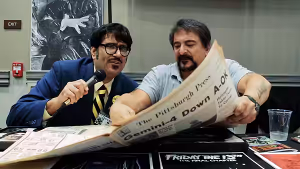 Mr. Lobo interviewing Tom Savini (2017)