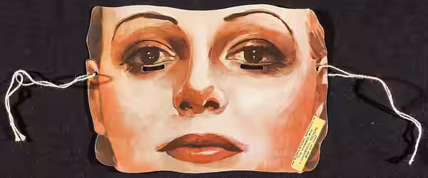 Promotional mask from 1933 for The Invisible Man