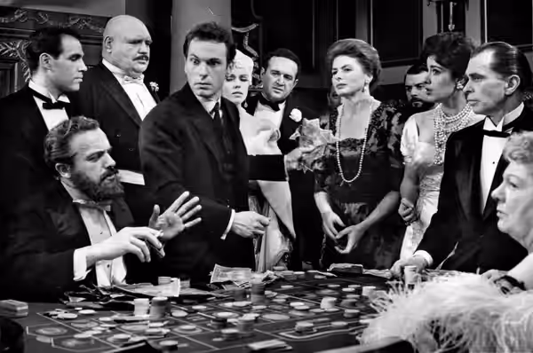 Rip Torn &amp; Ingrid Bergman in American television film 24 Hours in a Woman's Life (1961)