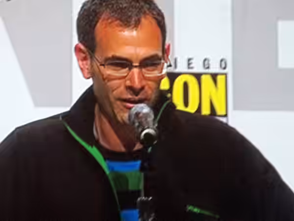 Director Vincenzo Natali participating in the panel for Splice at WonderCon 2010.