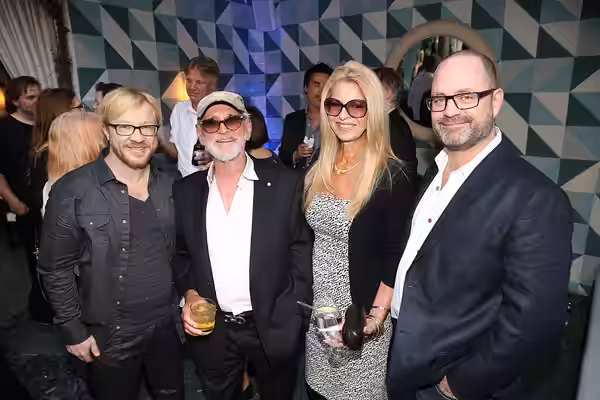 Norman Jewison and Lynne St. David-Jewison with alumni John Fawcett and Graeme Manson. Photos by: Jesse Grant (2015)