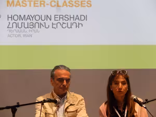 Master Class with Homayoun Ershadi in Yerevan during Golden Apricot Yerevan International Film Festival (2016)