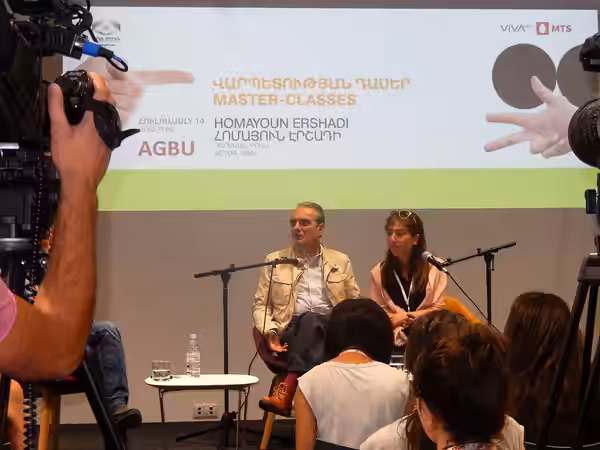 Master Class with Homayoun Ershadi in Yerevan during Golden Apricot Yerevan International Film Festival (2016)