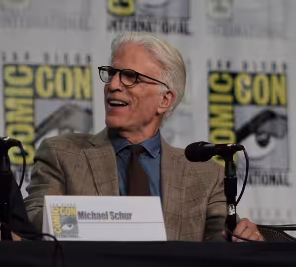 Cast and crew of NBC's 'The Good Place' discuss the show in the Indigo Ballroom at the San Diego Hilton Bayfront Hotel during San Diego Comic Con on July 21, 20 (2018)
