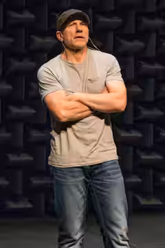 Simon McBurney in "The Encounter" (Théâtre de Complicité), World Premiere at the Edinburgh International Festival, August 2015