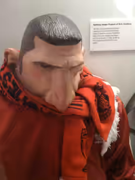 Spitting Image Puppet of Éric Cantona displayed at the "Only a Game" exhibition at the World Museum, Liverpool. [1] (2008)