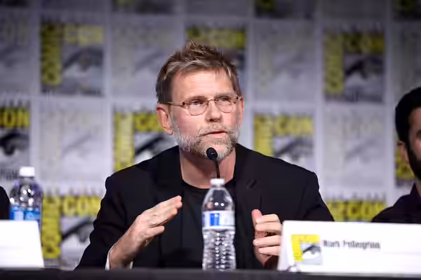 Mark Pellegrino speaking at the 2023 San Diego Comic Con International, for "Underdeveloped", at the San Diego Convention Center in San Diego, California. Pleas