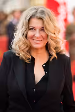 The actress Paprika Steen of danish series Gidseltagningen (Below the Surface) at the Berlinale 2017