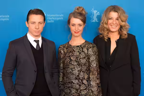 The film team of danish series Gidseltagningen (Below the Surface) at the Berlinale 2017