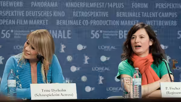 Trine Dyrholm and Pernille Fischer Christensen at the Berlinale 2006