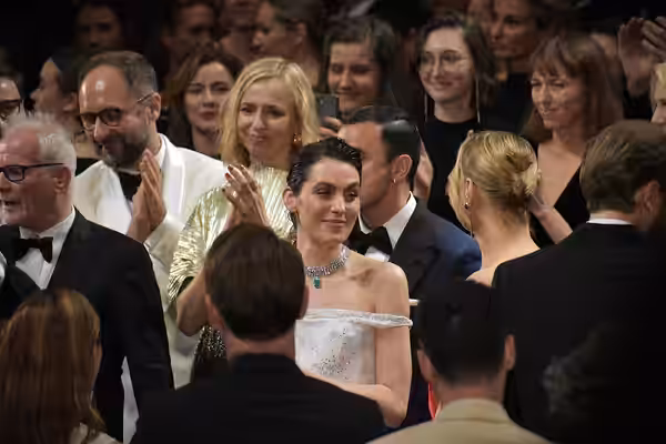 The Girl with the Needle premiere night standing ovation at 2024 Cannes Film Festival with actress Vic Carmen Sonne