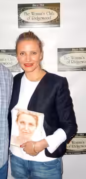 Star of The Mask, The Sweetest Thing, Shrek, There's Something About Mary. Book signing at the Womens Club of Ridgewood, NJ. 4/7/16 (2016)